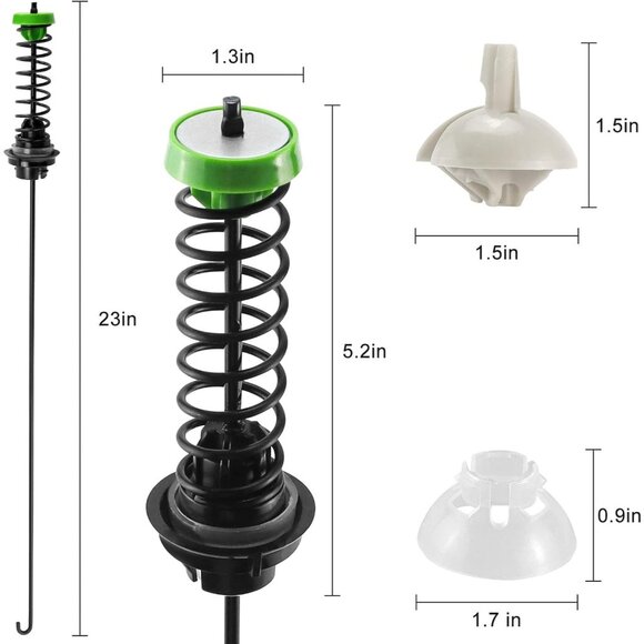 W11130362 Washer Suspension Rod Kit | For Whirlpool, Kenmore, Crosley, Maytag 23 - Picture 4 of 8